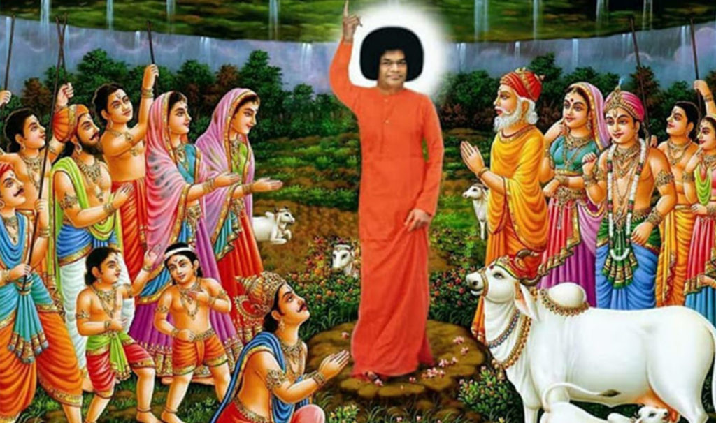 அபயகர மலை தூக்கும் சத்ய சாயி கிருஷ்ணன்!