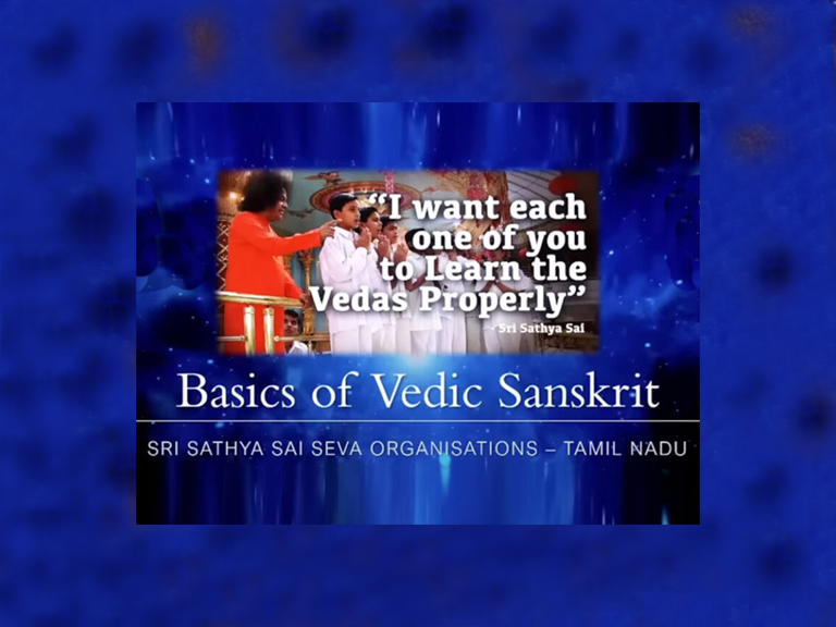 Workshop on Basics of Vedic Sanskrit